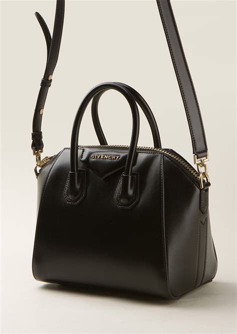 givenchy black croc mini antigona bag